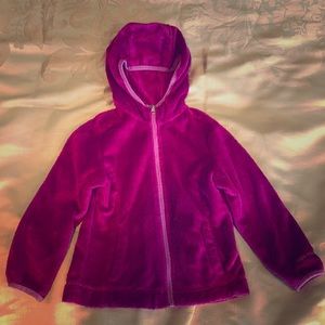 Little girl’s size 4 fleece zip up hoodie